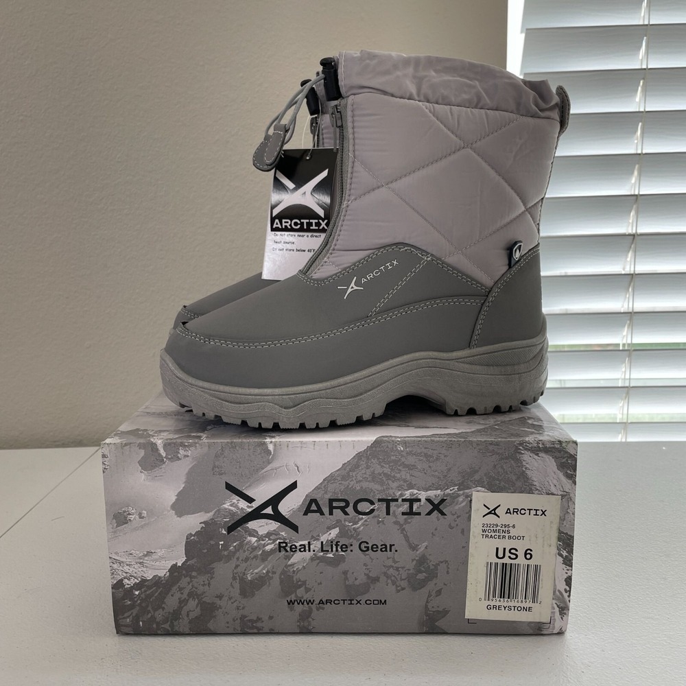 Arctix Women US 6  Tracer Winter Boot Greystone Water Resistant Insulated Warmth